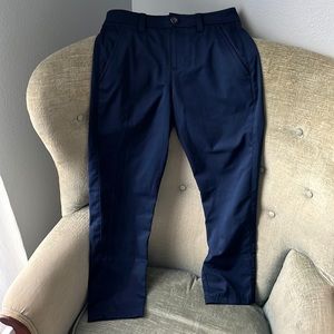 Never worn! Youth/boys size 10 under armor navy blue khaki pants.